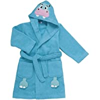 Chicco 00004899000000 – Albornoz de Rizo- diseño de hipopótamo- 24 m +- Color Azul